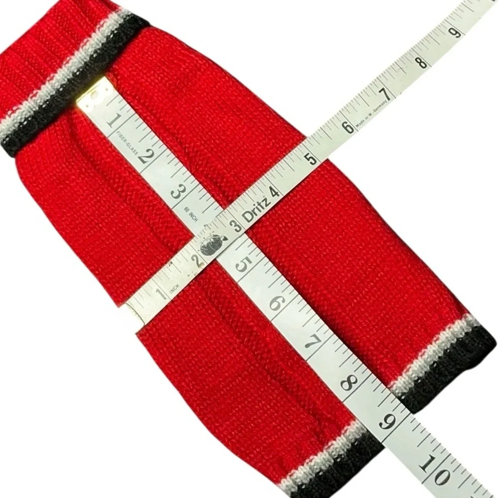 Red Cable Knit Dog Sweater